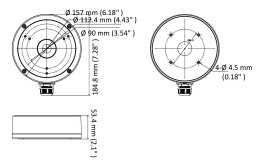 UCHWYT KAMERY DS-1280ZJ-M(BLACK) Hikvision