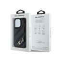 Karl Lagerfeld Diagonal Quilted Script - Etui iPhone 13 Pro Max (czarny)