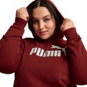 Bluza damska Puma ESS Logo Hoodie FL bordowa 586789 13