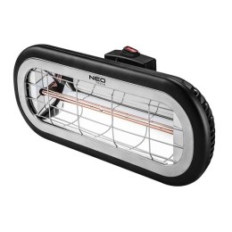 Promiennik podczerwieni (ogrzewacz) NEO TOOLS 90-032, 2000W, IP55, Low Glare Amber Lamp, pro vyhřívání podlah a prostor skladů a