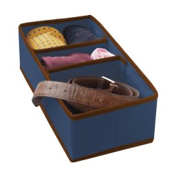 BLUE niebieski organizer do szuflady 3 przegrody 30,5x15,5x10cm