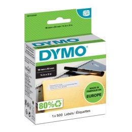 Dymo etykiety papierowe 51mm x 19mm, białe, uniwersalne, usuwalne, 500 szt., 11355, S0722550