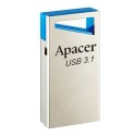 Apacer USB flash disk, USB 3.0, 128GB, AH155, srebrny, AP128GAH155U-1, USB A, z oczkiem na brelok