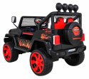 Jeep Na Akumulator Terenowy Raptor Drifter Płomienie Pilot MP3 LED