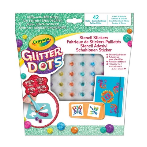 Crayola: Glitter Dots - Szablony do naklejek