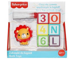 Zabawka do kąpieli - Literki, Cyferki + Figurka Lew | Fisher Price