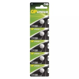 Bateria litowa, CR1220, CR1220, 3V, GP, blistr, 5-pack