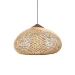 Dekoracyjna rattanowa lampa wisząca - 40 cm (naturalny kolor)