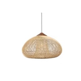 Dekoracyjna rattanowa lampa wisząca - 50 cm (naturalny kolor)