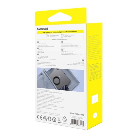 Kabel USB Baseus Tungsten Gold USB-C do USB-C 100W 1m (czarny) Kabel USB Baseus Tungsten Gold USB-C do USB-C 100W 1m (czarny)