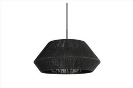 Lampa naturalna rattanowa wisząca - 50 cm (czarna)