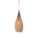 Rustykalna rattanowa lampa wisząca - 25cm (naturalny kolor)