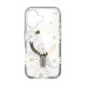 Speck Presidio Lux ClickLock & MagSafe - Etui iPhone 16 (Sunshine Daisies / Clear / Gold)