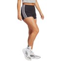 Spodenki damskie adidas Essentials 3-Stripes Single Jersey Booty czarne IC0757