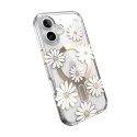 Speck Presidio Lux ClickLock & MagSafe - Etui iPhone 16 (Sunshine Daisies / Clear / Gold)