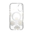 Speck Presidio Lux ClickLock & MagSafe - Etui iPhone 16 (Sunshine Daisies / Clear / Gold)