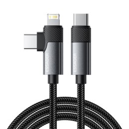 Kabel USB Essager EXCTTL-WL0G-P USB-C do lightning+USB-C 65W 1m (szary)