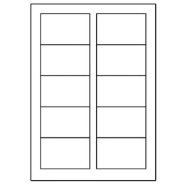 Avery Zweckform wizytówki, matowe, białe, A4, 200 g/m2, 85x54mm, 10 arkusza, do drukarek laserowych i atramentowych, O