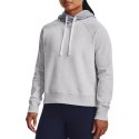 Bluza damska Under Armour Rival Fleece CB Hoodie szara 1373031 014