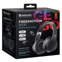 Defender FreeMotion B595, słuchawki z mikrofonem, czarna, 2.0, 40 mm przetworniki typ USB