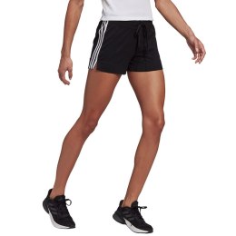 Spodenki damskie adidas Essentials Slim Shorts czarno-białe GM5523