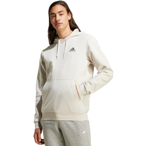 Bluza męska adidas Essentials Fleece Hoodie beżowa IZ4760