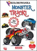 Kolorowanka z naklejkami Monster Trucki