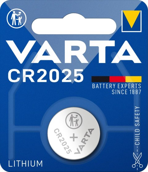 BATERIA LITOWA 3V CR2025 VARTA 1szt