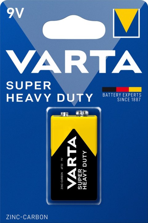 BATERIA CYNKOWA VARTA 9V SUPER HEAVY DUTY 1szt