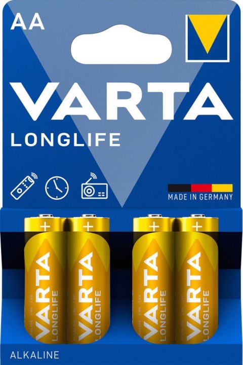 BATERIE ALKALICZNE VARTA R6 (AA) LONGLIFE 4szt