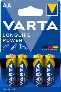 BATERIE ALKALICZNE VARTA R6 (AA) LONGLIFE POWER 4szt