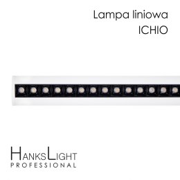 Lampa LED,HanksLight,liniowa,white, alu,zwiesz,1264mm,down36W, SMD,AC230V,4000K-W