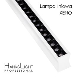 Lampa LED,HanksLight,liniowa,white, alu,zwiesz,1264mm,up21/down36W, AC230V,4000K