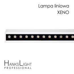 Lampa LED,HanksLight,liniowa,white, alu,zwiesz,1264mm,up21/down36W, AC230V,4000K