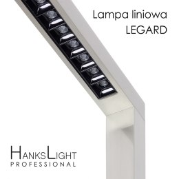 Lampa LED,HanksLight,stojąca, alu,1200*2146mm,up21W/down36W,4000K