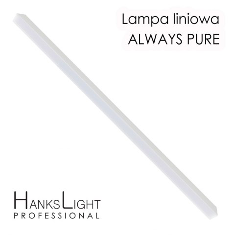 Lampa LED HanksLight,white,liniowa,alu,zwiesz,1200mm,down36W,4000K