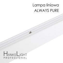 Lampa LED HanksLight,white,liniowa,alu,zwiesz,1200mm,down36W,4000K