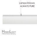 Lampa LED HanksLight,white,liniowa,alu,zwiesz,1200mm,down36W,4000K