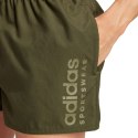 Spodenki kąpielowe męskie adidas Essentials Logo oliwkowe IX7566