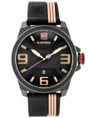 ZEGAREK MĘSKI NAVIFORCE - NF9098 (zn045c) - black/beige