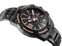 ZEGAREK MĘSKI NAVIFORCE - NF9117 (zn059c) - black/rosegold + box