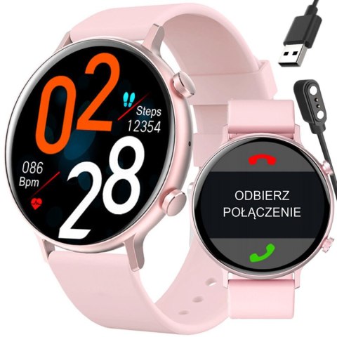 SMARTWATCH DAMSKI Rubicon RNCE98 - WYKONYWANIE POŁĄCZEŃ, PULSOKSYMETR (sr043a)