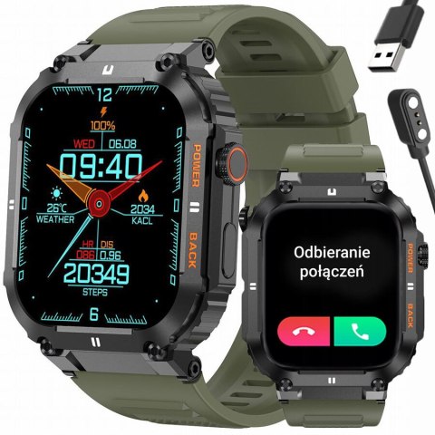 SMARTWATCH MĘSKI GRAVITY GT6-6 - WYKONYWANIE POŁĄCZEŃ, MONITOR SNU (sg020f)