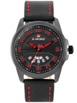 ZEGAREK MĘSKI NAVIFORCE - NF9124 (zn055e) + BOX - black/red