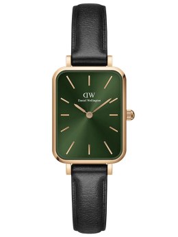 ZEGAREK DAMSKI DANIEL WELLINGTON DW00100439 - Quadro Pressed Sheffield Gold Emerald 32mm + BOX