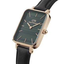 ZEGAREK DAMSKI DANIEL WELLINGTON DW00100439 - Quadro Pressed Sheffield Gold Emerald 32mm + BOX