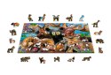 Drewniane Puzzle z figurkami - Leśne zwierzęta, 505 elementów