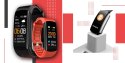 Smartband Giewont Fit&GO Duo GW200-1 - Black + Pasek Alert Red