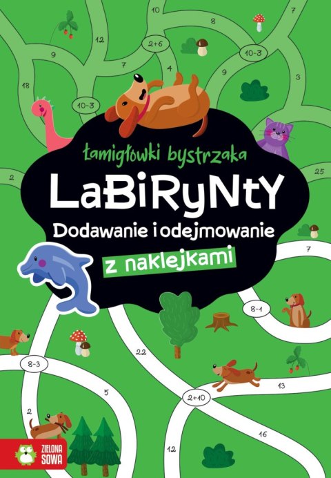 Łamigłówki bystrzaka. Labirynty. Dodawanie i odejmowanie