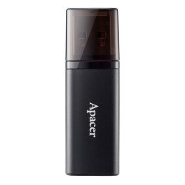 Apacer USB flash disk, USB 3.0, 32GB, AH25B, czarny, AP32GAH25BB-1, USB A, z osłoną